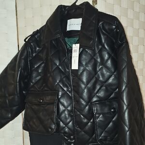 NWT Rebecca Minkoff Black Quilted Jacket